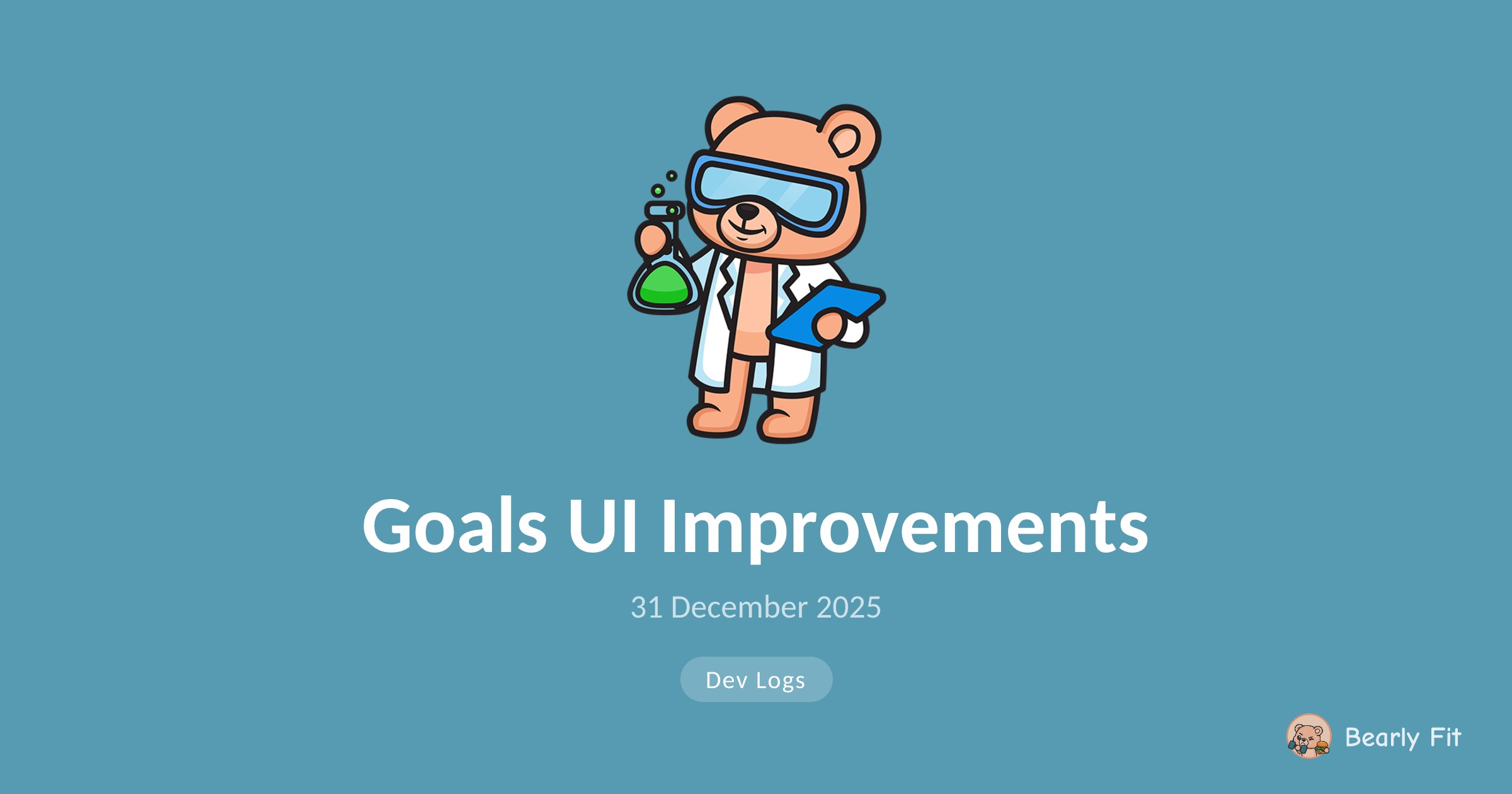 Goals UI Improvements | Bearly Fit